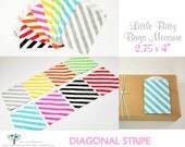 Diagonal Stripe Little Bitty Treat Bags (set of 20) Il_170x135