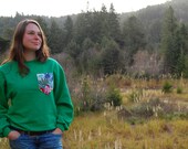 Island Time Green Hawaiian Pocket Crewneck