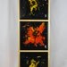 364- an original abstract acrylic painting in custom wood frame with heavy epoxy finish