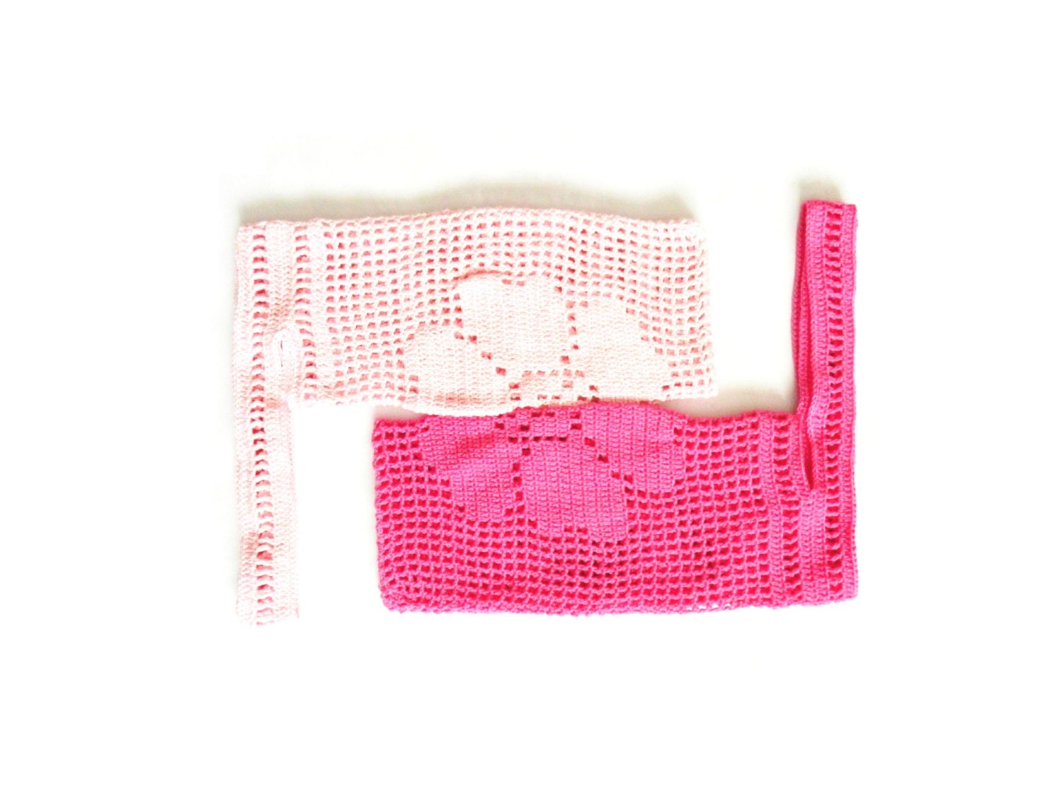 Pippi's Flower Tote, Crochet Cotton Shoulder Bag in Pastel Pink, Hot Pink, Spring, Summer, Fall, Autumn, Fashion, Beach