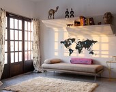 Wall Decal Vinyl Sticker Home Decor Modern Art Mural " World MAP " 23.6'' x 47.2" plus 10 pins