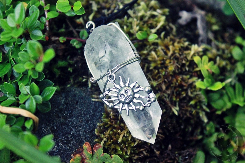 center of the universe quartz crystal necklace