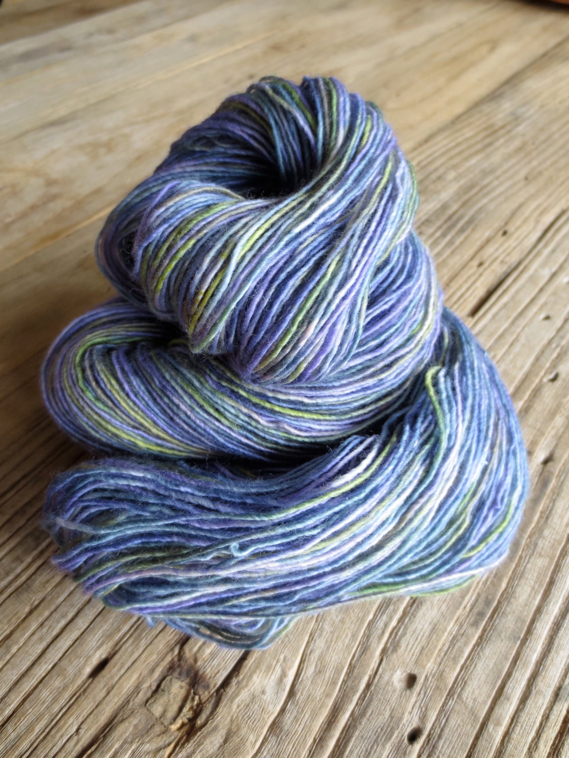 powerfully addictive in oasis - superwash merino wool watercolor glaze handpainted fingering/sock weight single ply yarn