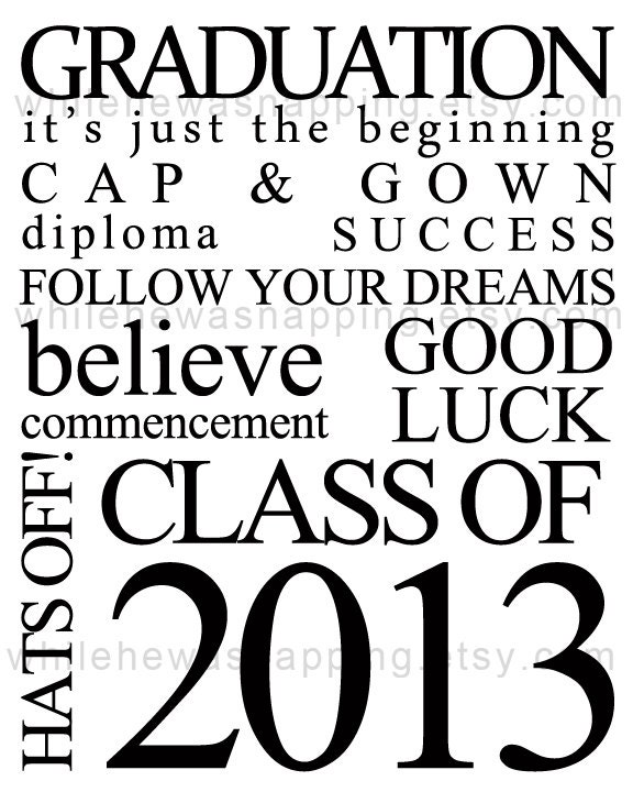 8x10" Graduation Subway Art - Digital Print