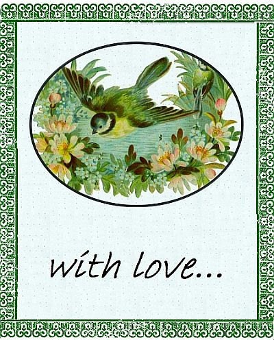 with love vintage tags  - instant download printable designs of 9 lovely gift tags cards