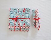 Burp Cloth, Baby Bib and Washcloth Set - Baby Boy Shower Gift