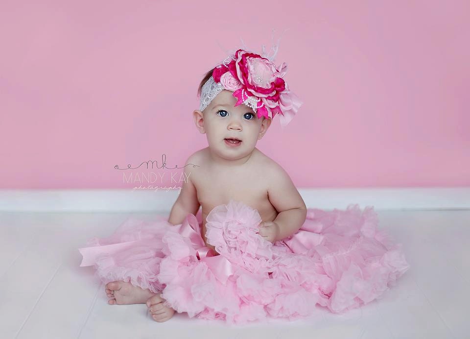 Birthday Headband, Baby Girl Headband, Over the Top Headband, Couture Headband