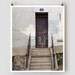 Old Door, Paris - French Fine Art Photograph Art Print, Paris Photography, Rustic Decor Blue