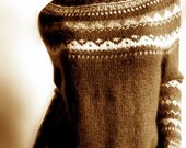 Womens Sweater Fire Isle Hand Knit Pullover Fire Isle sweater