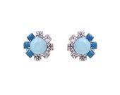 Teeny Tiny Blue Ombre Crystal Stud earrings