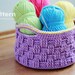Crochet PATTERN - Big Crochet Basket