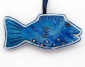 Small Blue Fish Decoration/ Ornament