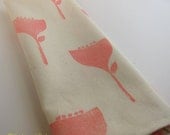 Blom in Pink Lemonade Tea Towel - Cream