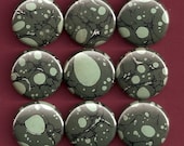One Inch Magnet Set - Vintage Book Endpapers