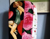 Pinup Valentine With Roses Oven Mitt