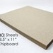 40 Sheets of 8.5 x 11 Inch Chipboard