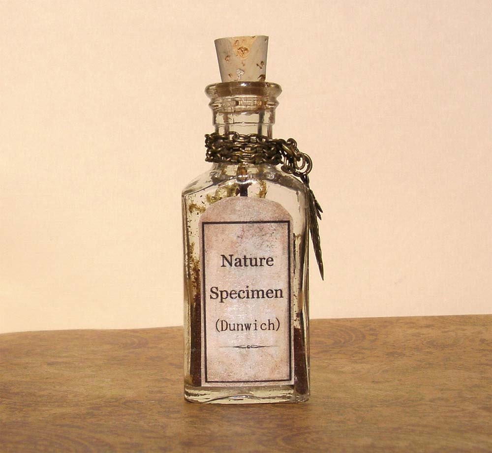 The Dunwich Horror Nature Specimen Sample Original OOAK Lovecraft Bottle Art-Part of The Lovecraft Bottle Collection