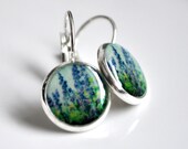 The Lilacs Leverback Resin Earrings