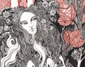 Ophelia Original Art by Megan Noel