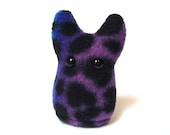 Weird Plush -- Rainbow Safari Something -- Small Stuffed Monster in Purple and Blue