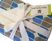 MOD Azure and Grey Toddler Blanket