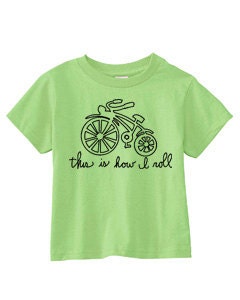 SALE/Size 3T Lime This Is How I Roll rabbit Skins Kids Tee