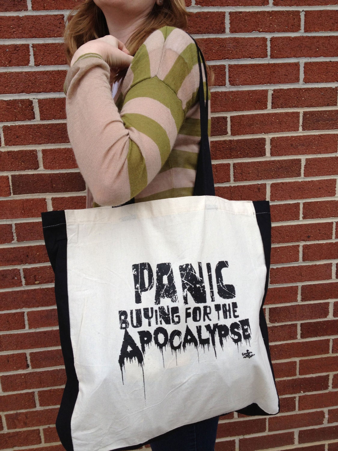 Panic Buying For the Apocalypse Cotton Tote Bag