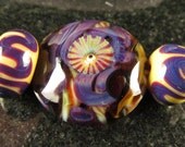 Carnival lentil and earring pair trio