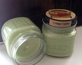 COTTAGE GARDEN 8 Ounce Soy Blend Mason Jar Candle AuntieDis