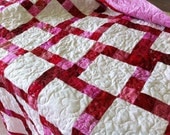 Red and Pink Quilt - Lovers Kiss