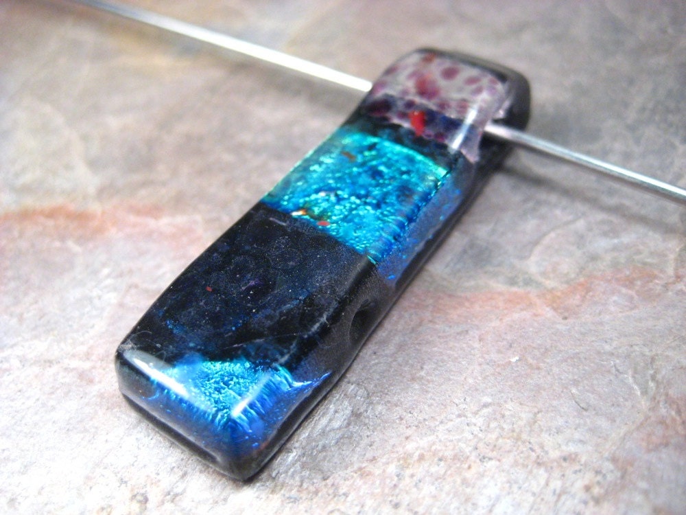 Night music fused glass pendant
