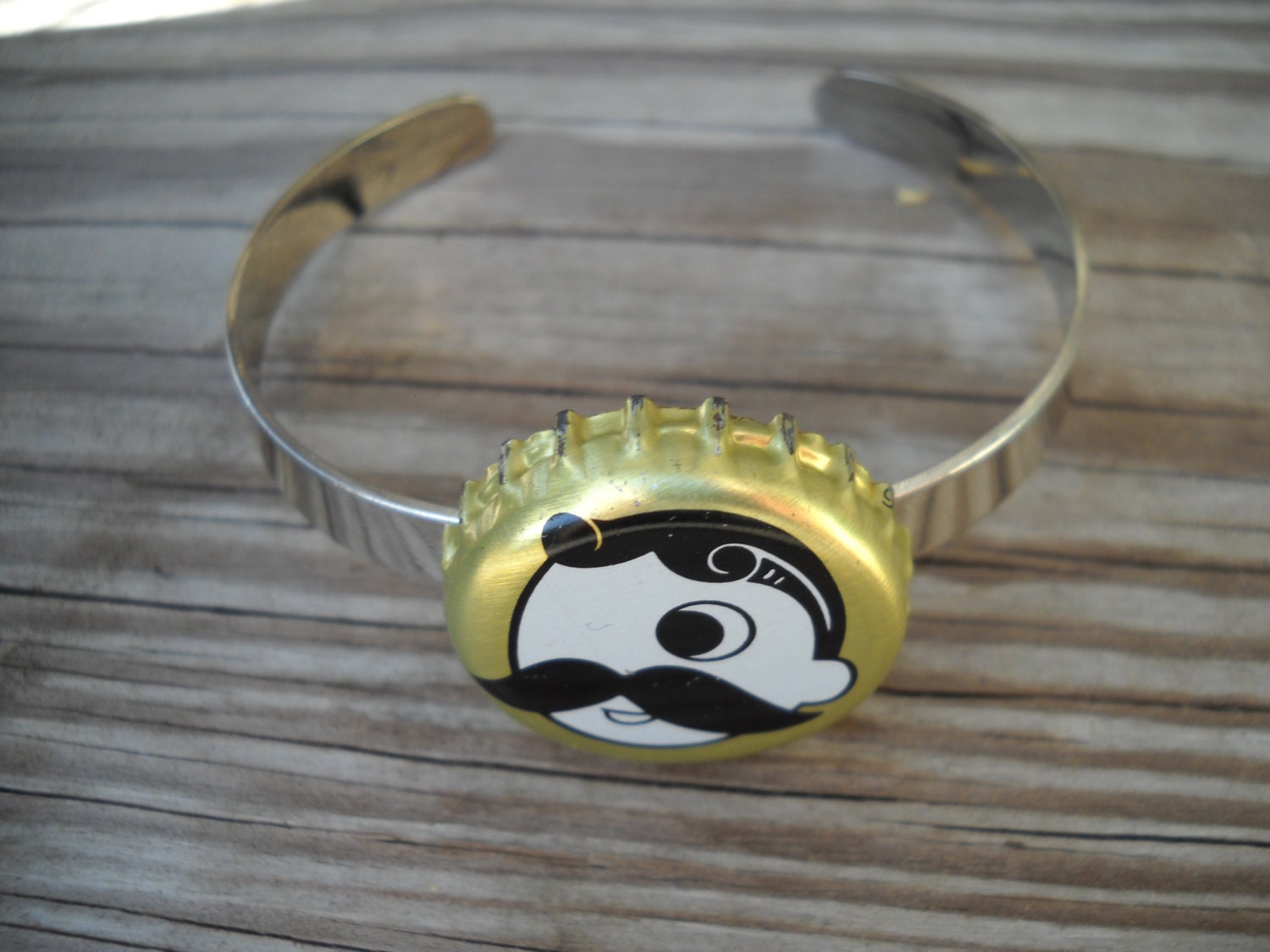 Natty Boh Baltimore Beer Bottle Cap Cuff Bracelet