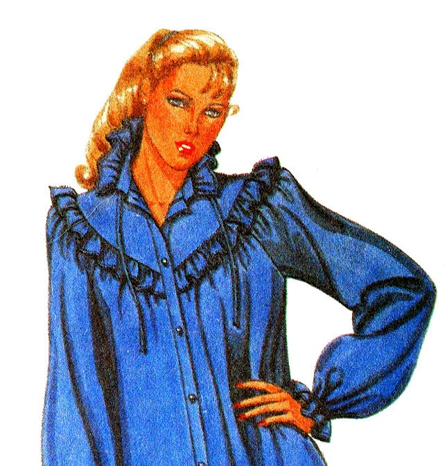 MCCALLS 7662 Dress Robe Bed Jacket for Miss Size 10-12