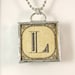 Letter L Initial Pendant Necklace