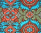 Fabric, Amy Butler Belle Kashmir in Olive. Rare HTF OOP - Belle Collection 1 and 1/3rd Yard Fabric