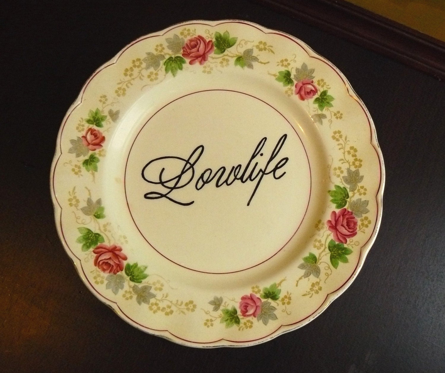 Lowlife dinner plate
