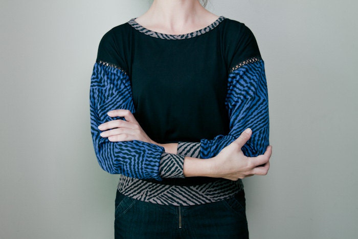 Abstract Zebra Sheer Summer Sweatshirt