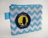 chevron owl pouch