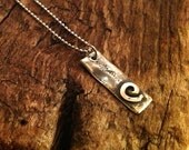 Evolve - Silver Spiral Pendant Necklace