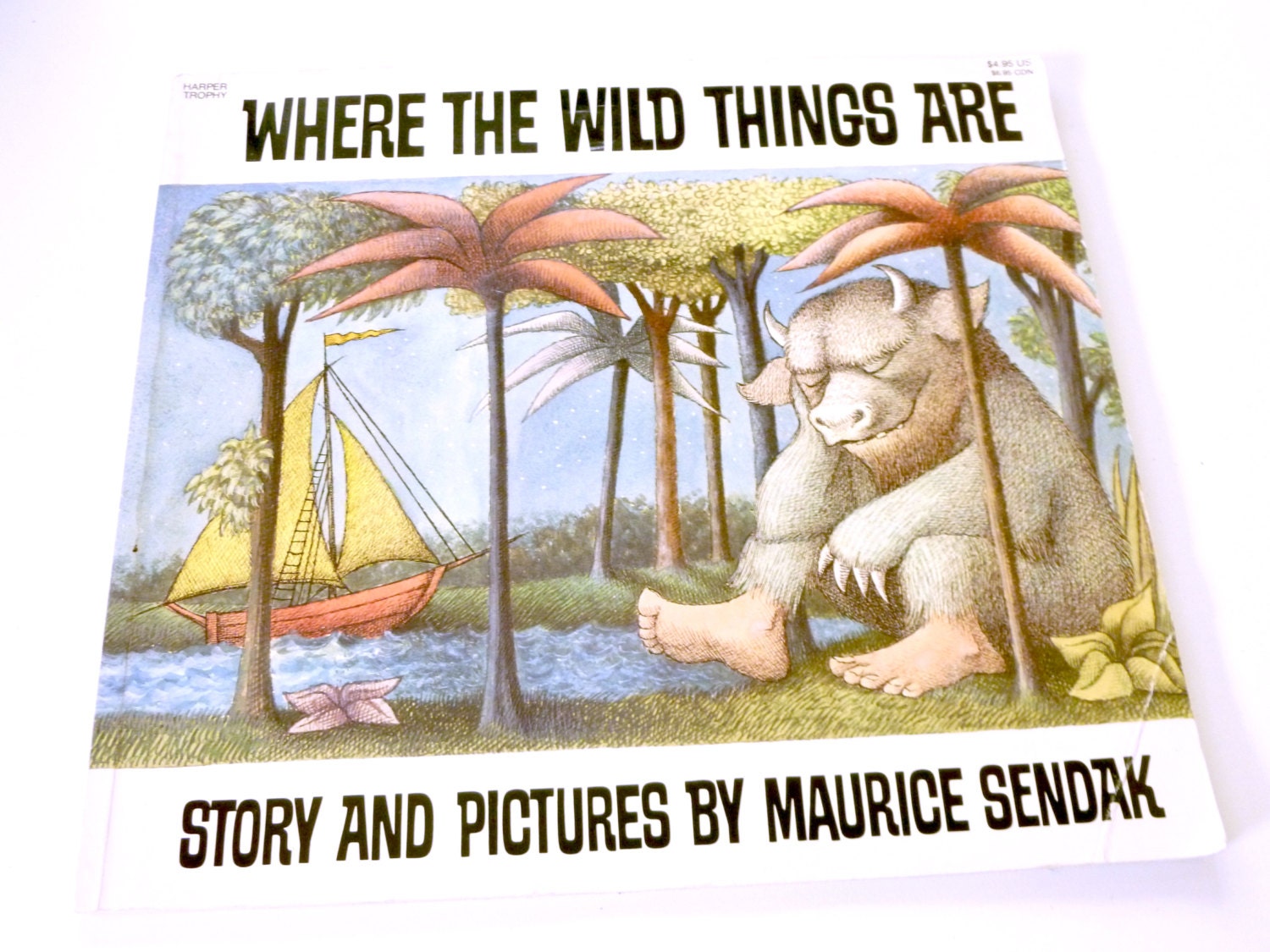 VINTAGE Where the Wild Things Are Children's Book by Maurice Sendak, 25th Anniversary Edition