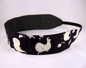 Reversible Headband - Happy Bubble Ghosts