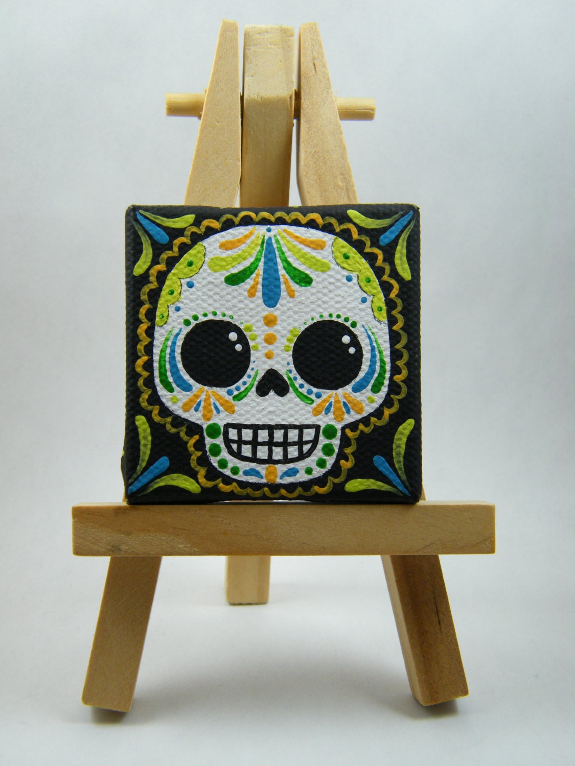 Sugar Skull Mini Canvas Painting