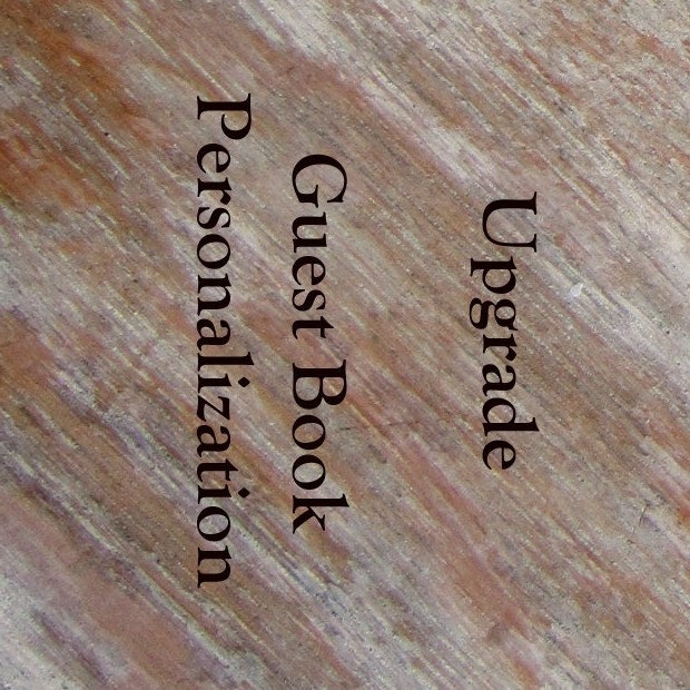 Upgrade - Personalization for Guest Book