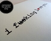 Anniversary Card  I F:cking Love You  Mature