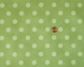 Laminated Cotton Fabric - Dottie (celery green) by Moda Home - 1 Yard