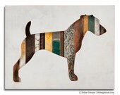 Smooth Fox Terrier Pet Dog Art, Dog Walk (Mini) Collection, Custom Silhouette Made to Order