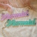 Frosted Acrylic Mermaid Necklace in Lilac or Seafoam
