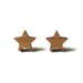 Stars - Bamboo Wood Earrings - Laser cut - Stud - Cute