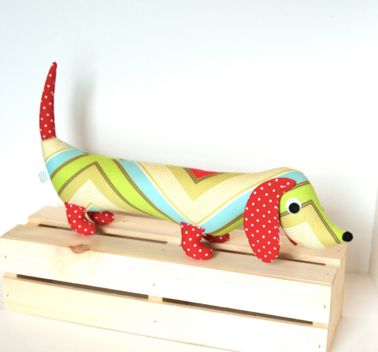 Softie Stuffed Plush Wiener Dog Dachshund Soft Baby Toy Doll WATKINS