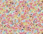 Michael Miller Tiny Flowers in Watermelon 15" x 44" Cotton Fabric Remnant